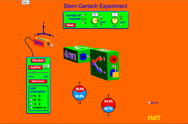 Stern-Gerlach Experiment Screenshot