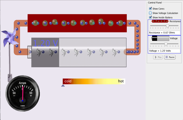 Battery-Resistor Circuit Screenshot