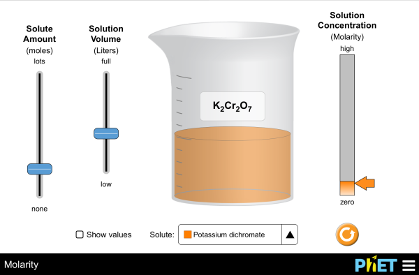 Molarity Screenshot